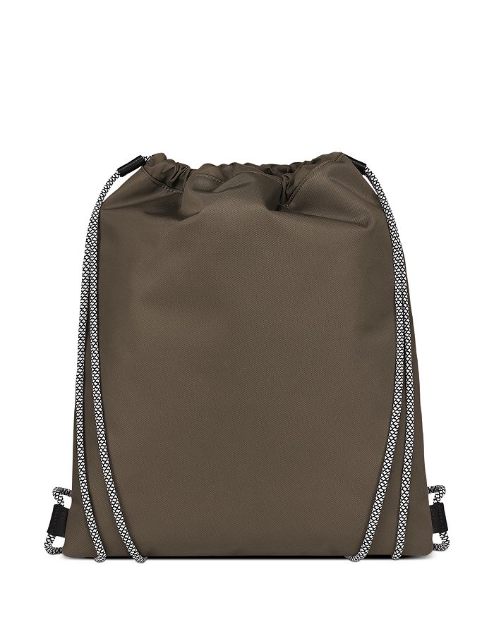 LONGCHAMP GREEN DISTRICT LARGE DRAWSTRING BACKPACK