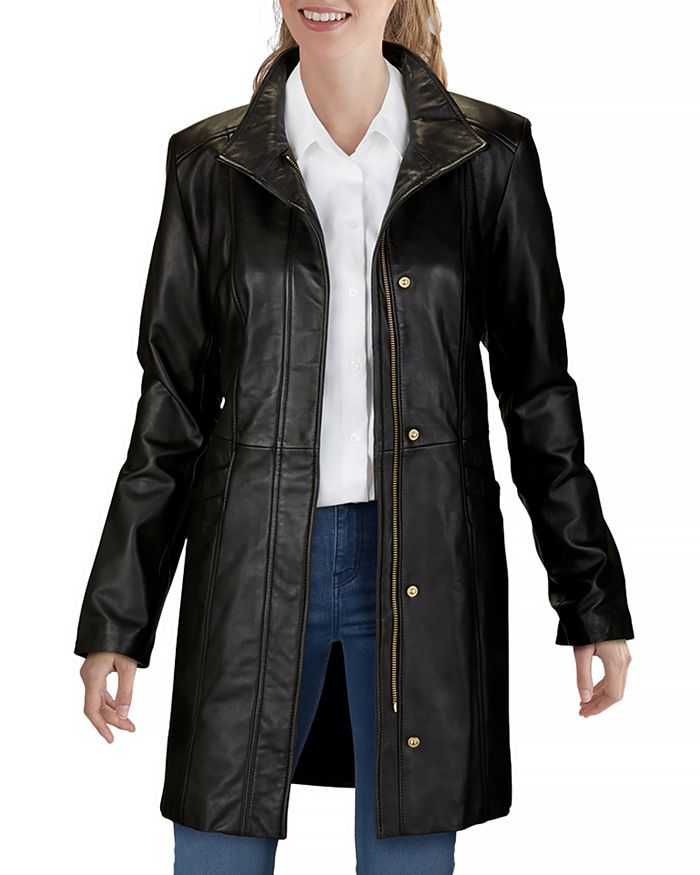 Cole haan quilted italian leather jacket online