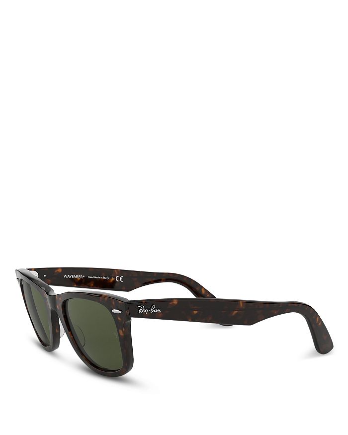 Ray Ban Ray-ban Wayfarer Classic Sunglasses, 55mm In Tortoise/crystal Green