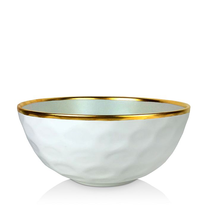 Michael Wainwright Truro Bowl In White/gold