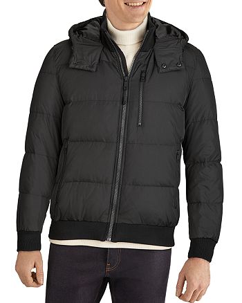 Cole Haan Quilted Hooded Bomber Jacket | Bloomingdale's