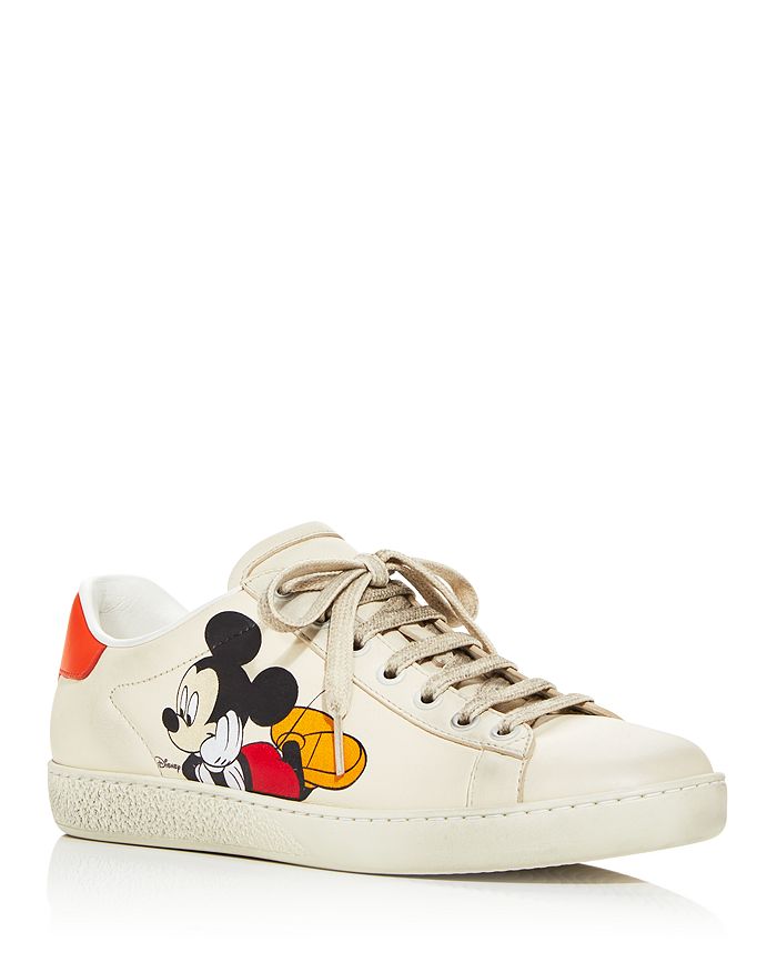Gucci x Disney Women's Ace Mickey Mouse Low Top Sneakers 