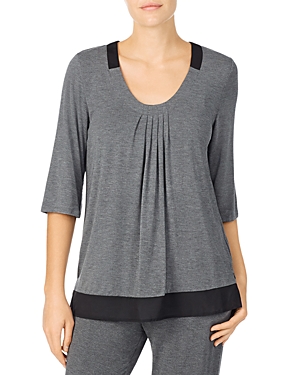 Donna Karan Sleepwear Chiffon Trim Sleep Top Donna Karan Sleepwear Chiffon Trim Sleep Top
