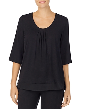 Donna Karan Sleepwear Chiffon Trim Sleep Top Donna Karan Sleepwear Chiffon Trim Sleep Top