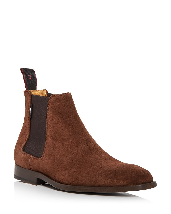 Ps By Paul Smith Men's Gerald Chelsea Boots In Brown Suede