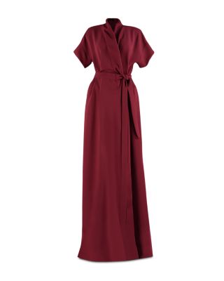 wrap evening gown