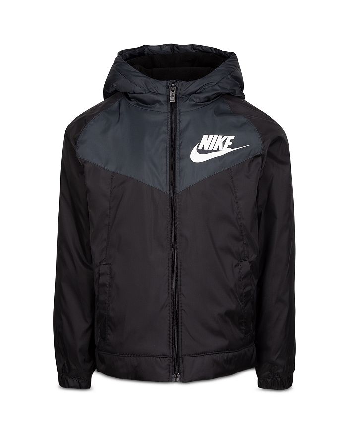 Nike Boys' Fleece Lined Hooded Jacket Little Kid In Black ModeSens