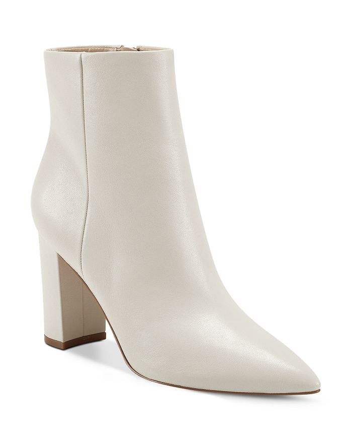 Marc Fisher Ltd. Women's Ulani Pointed Toe High Heel Booties In Ivory ...
