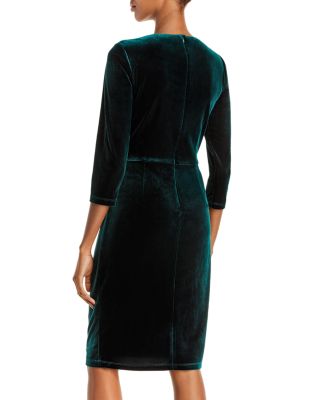 eliza j green velvet dress