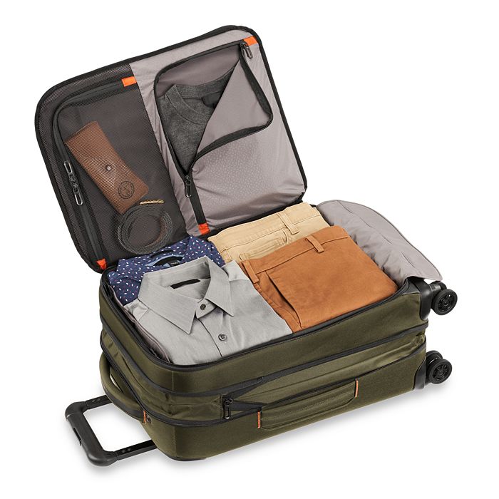 Shop Briggs & Riley Zdx 22 Carry-on Expandable Spinner Suitcase In Hunter