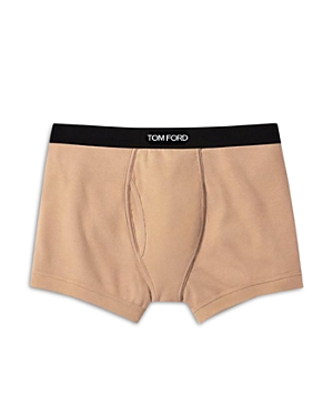 Shop Tom Ford Cotton Blend Boxer Briefs In Nude 1