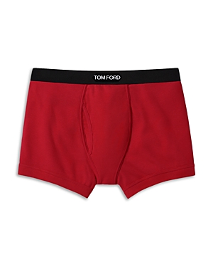 Shop Tom Ford Cotton Blend Boxer Briefs In Red
