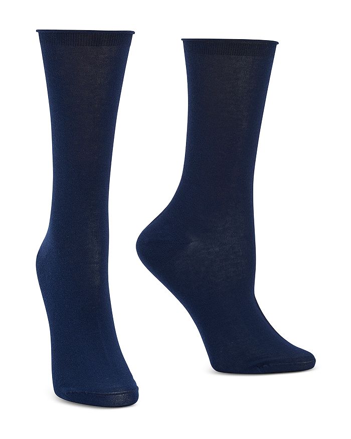 Hue Soft Opaque Knee Socks In Navy
