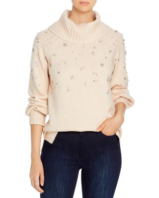 embellished turtleneck