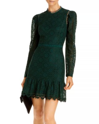 aqua lace dress