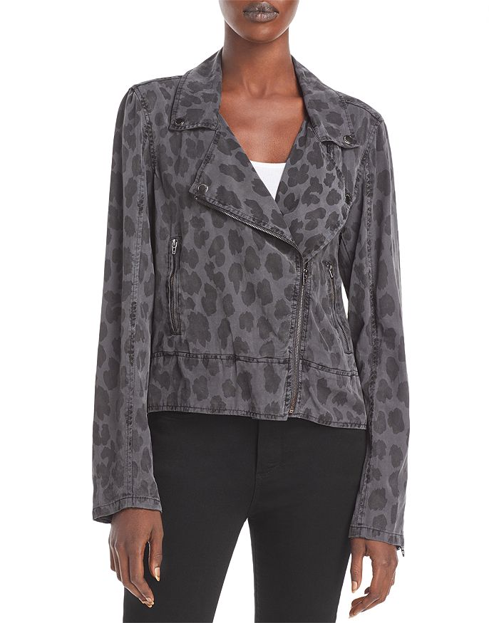 BLANKNYC Leopard Print Moto Jacket Bloomingdale s
