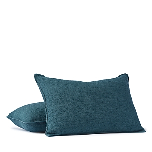 Coyuchi Organic Cotton Cascade Sham, Standard In Aegean