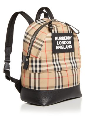 Burberry Kids Small Nico Check Backpack Bloomingdale s