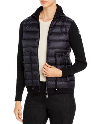 moncler puffer cardigan