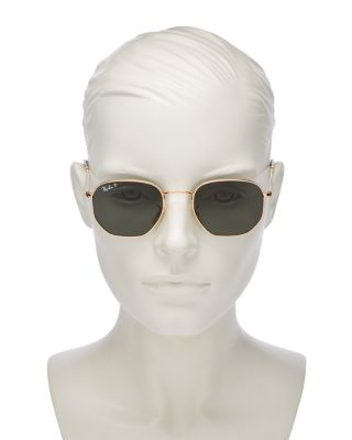  Icons Polarized Hexagonal Sunglasses, 51mm