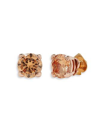 kate spade new york Cubic Zirconia Heart Prong Stud Earrings |  Bloomingdale's