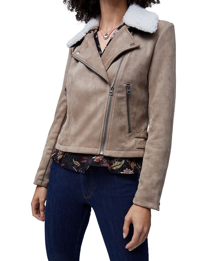 FRENCH CONNECTION Amarantha Faux Shearling Jacket | Bloomingdale's