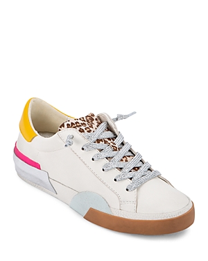 Dolce Vita Women's Zina Low Top Sneakers In White Multi