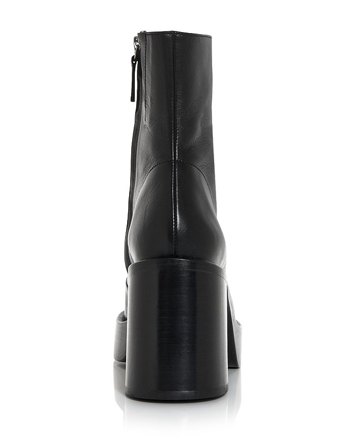 Simon Miller High Raid Leather Platform Bootie In 90303 Black | ModeSens