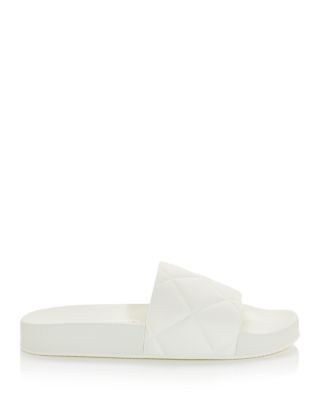 white designer sandals flat