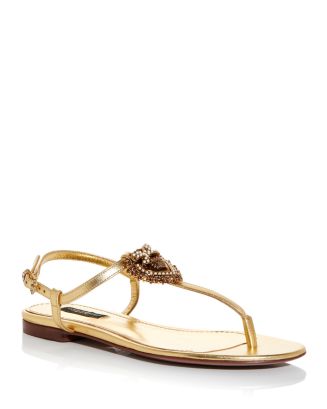Dolce & Gabbana Women's Embellished Thong Sandals | Bloomingdale's