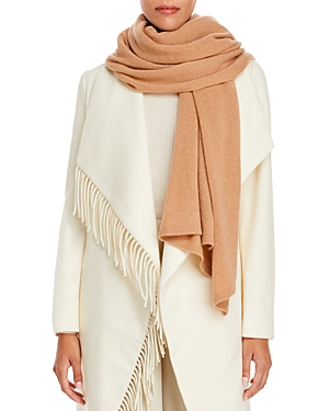 C By Bloomingdale's Cashmere C By Bloomingdale's Oversized Cashmere Wrap - 100% Exclusive In Camel