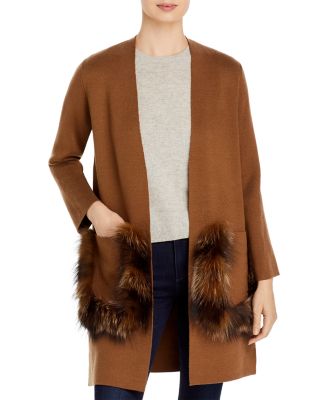 fur pocket sweater