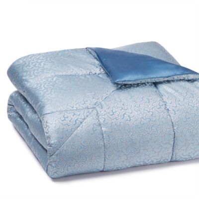 Gingerlily Coral Fern Eiderdown Coverlet, King