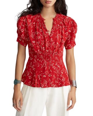ralph lauren floral blouse