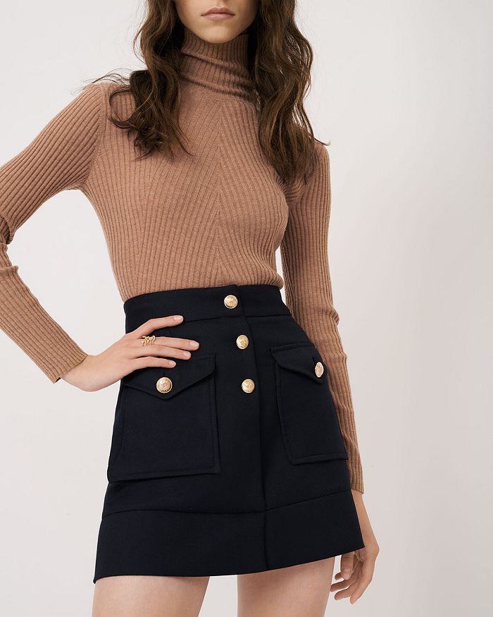 MAJE JANAO A LINE MINI SKIRT