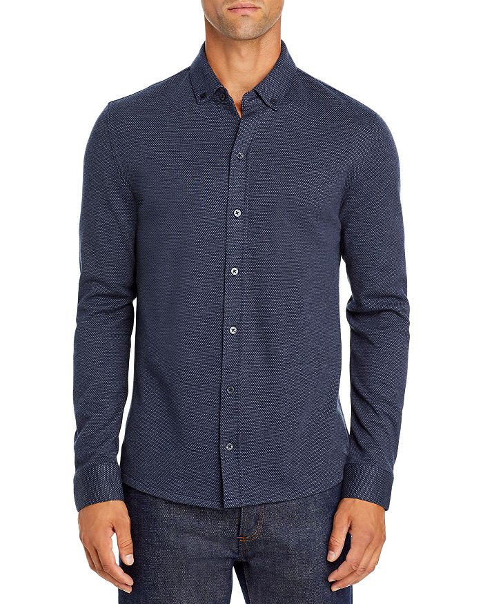 Vince Regular Fit Double Face Button-up Shirt In Heather Coastal