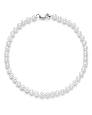 Bloomingdale's Fine Collection - Cultured Freshwater Pearl Bracelet in 14K White Gold