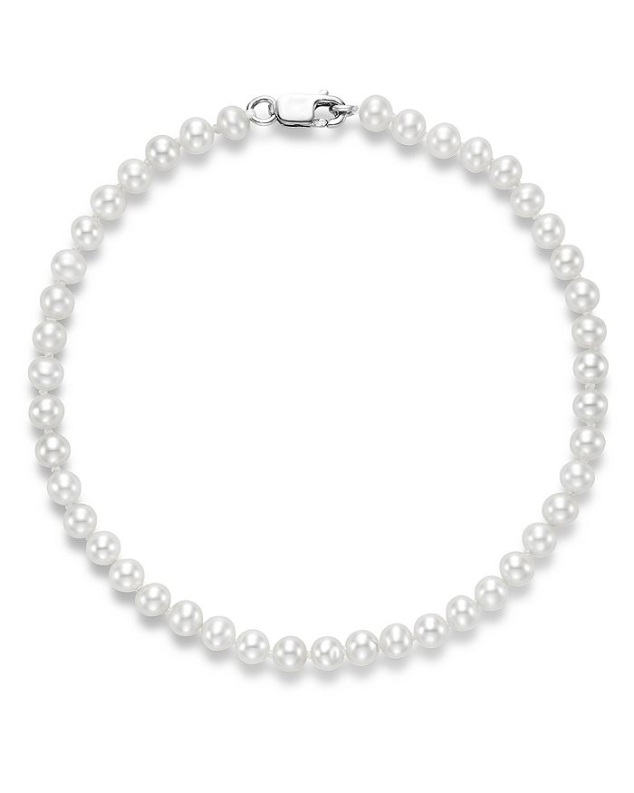 Bloomingdale's Cultured Freshwater Pearl Bracelet In 14k White Gold - 100% Exclusive