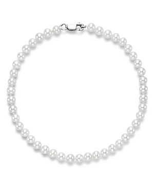 Bloomingdale's Cultured Freshwater Pearl Bracelet in 14K White Gold - 100% Exclusive