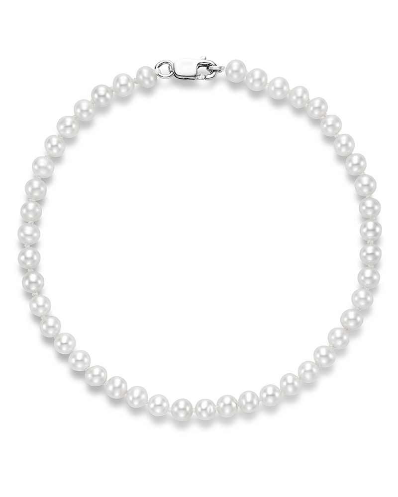 Bloomingdale's Fine Collection Cultured Freshwater Pearl Bracelet in 14K White Gold