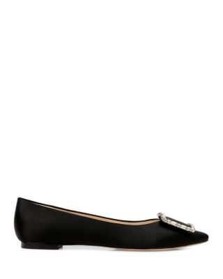black evening shoes flats
