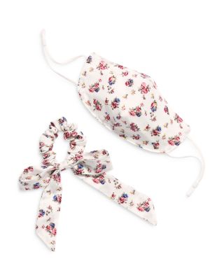 Free People - Floral Mask & Scrunchie Bow Set