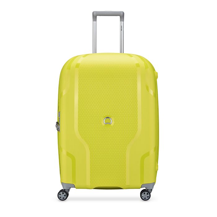 Delsey Clavel 25 Expandable Spinner Upright Suitcase In Lemon