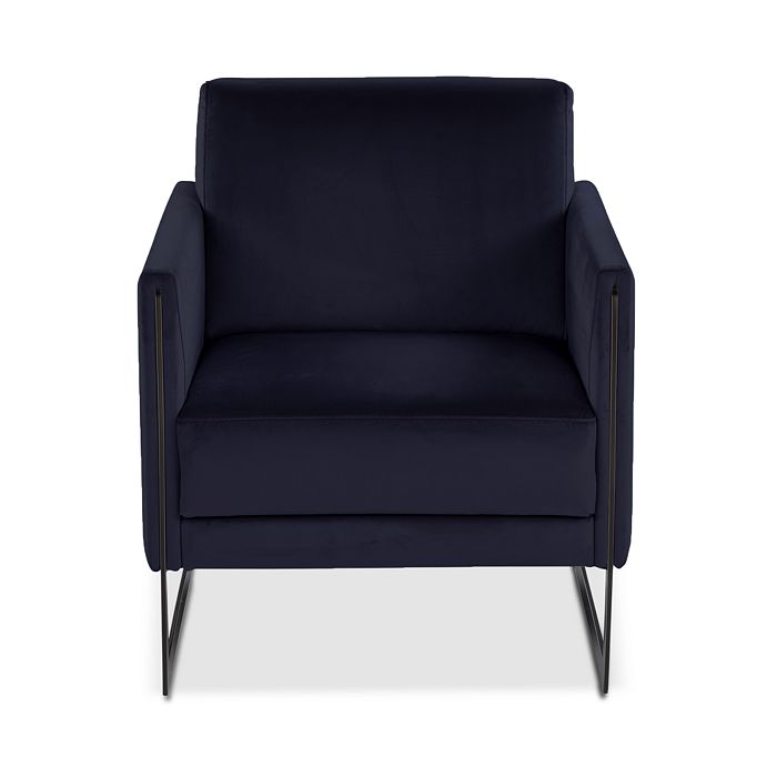 Giuseppe Nicoletti Coco Velvet Chair In Dubai Blue- Stainless Steel