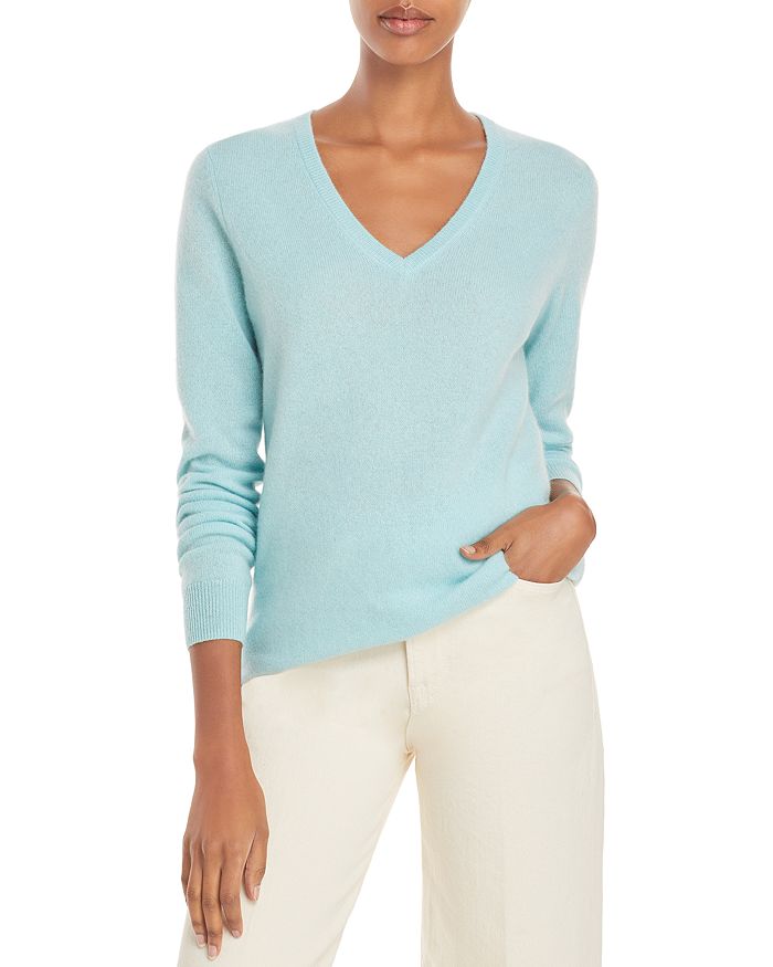 C by Bloomingdale's - V-Neck Cashmere Sweater - 100% Exclusive