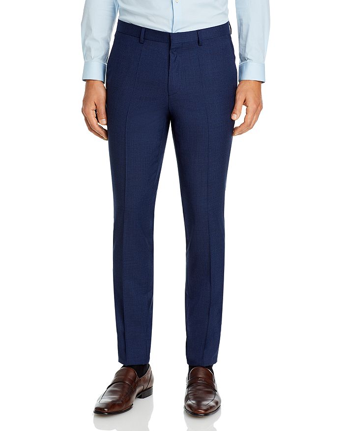 HUGO Hesten Tonal Micro Check Extra Slim Fit Suit Pants | Bloomingdale's
