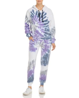 tie dye hoodie and sweatpants