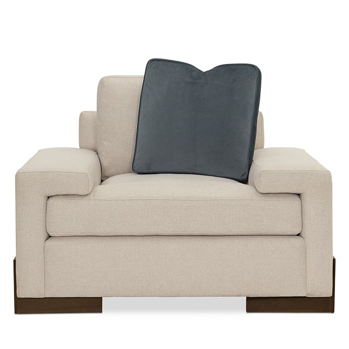 Caracole I'm Shelf-ish Accent Chair In Beige