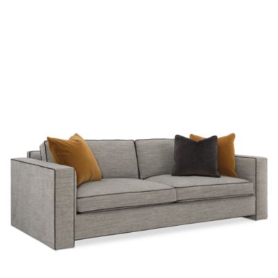 Welt Played Fabric Sofa