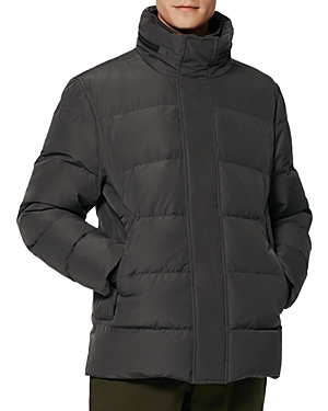 Marc New York Stratus Water Resistant Puffer Coat In Charcoal